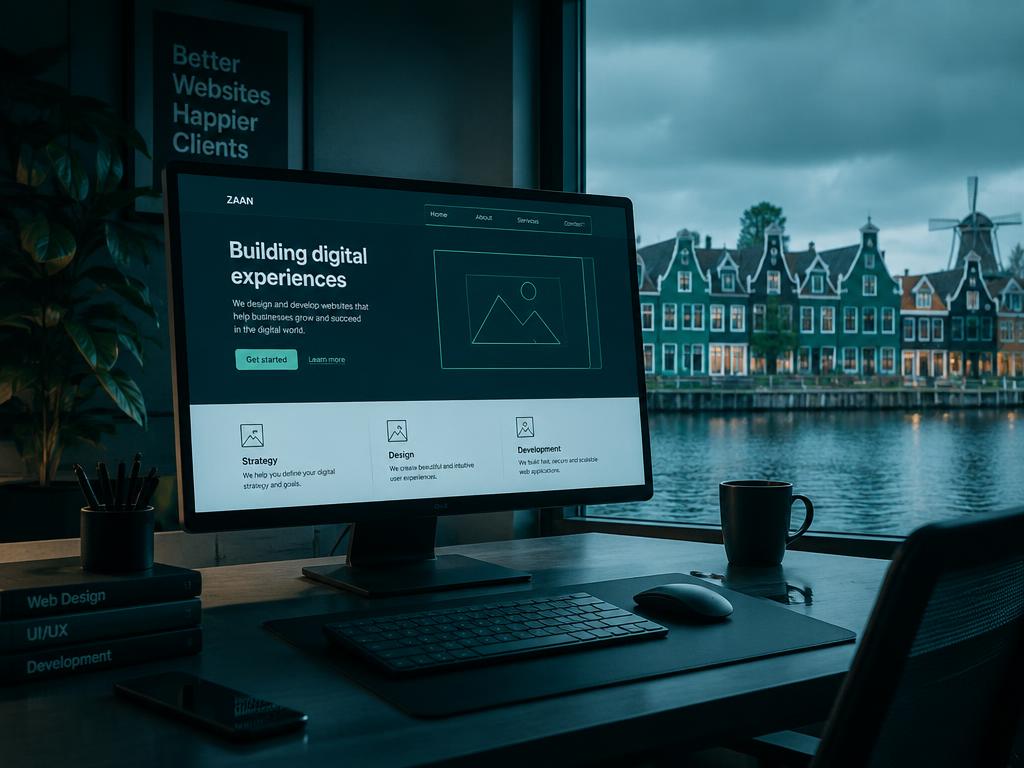 Webstrategie en webdesign met uitzicht op de Waag in Zaandam